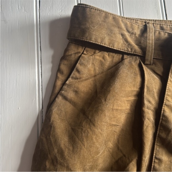 Banana Republic Belted Shorts Olive/Brown Size 12 - Picture 2 of 6